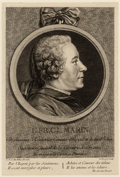François Louis Claude MARIN, portrait par Charles-Nicolas COCHIN